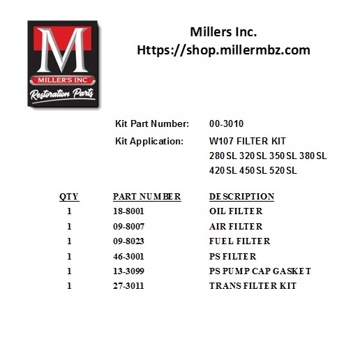 107 FILTER KIT