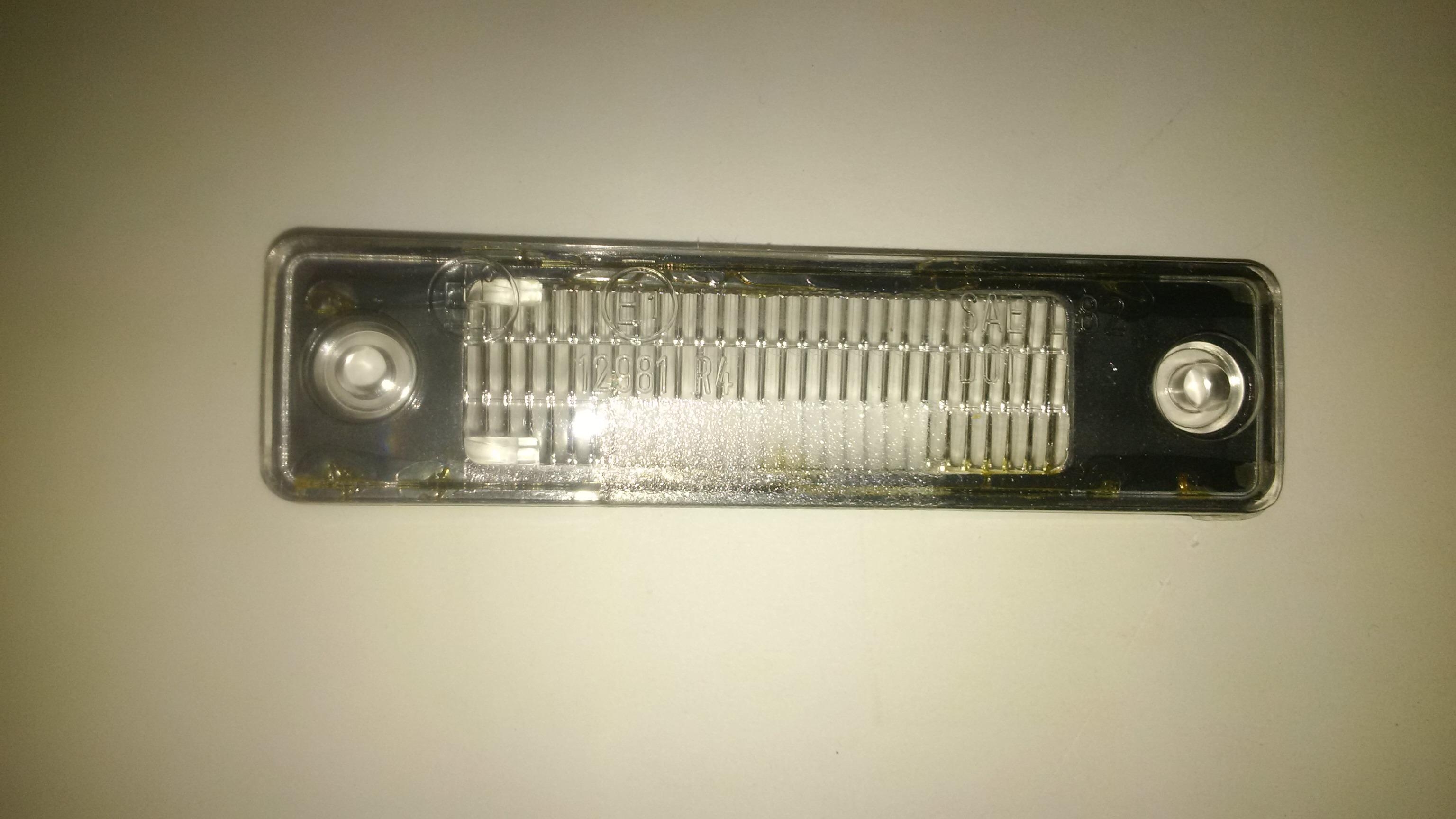 LICENSE LIGHT LENS