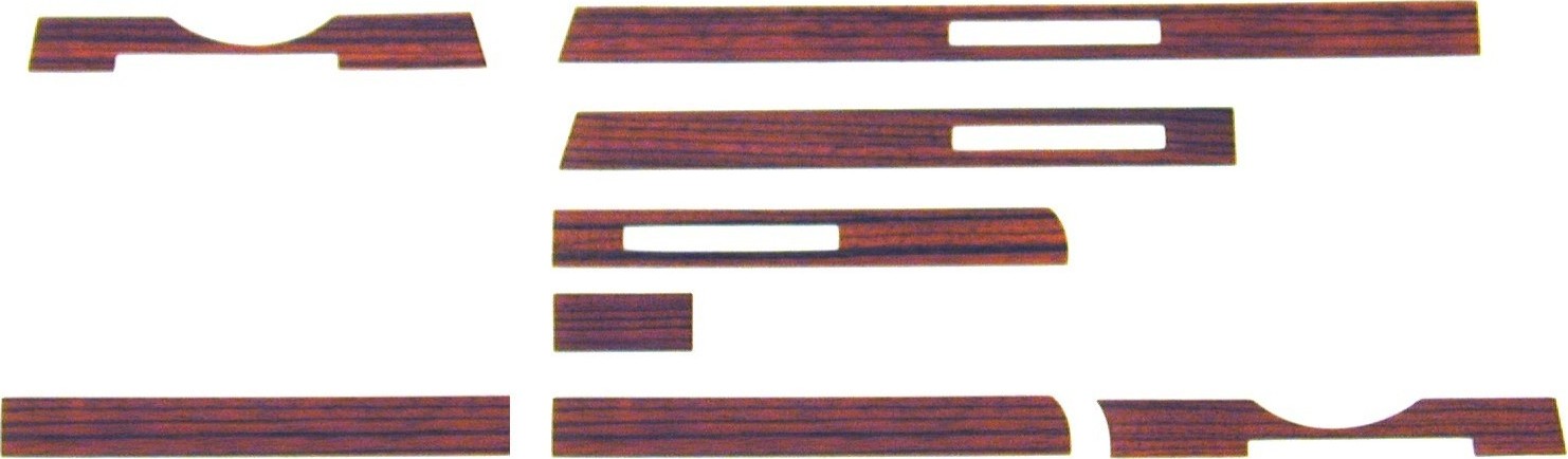ZEBRANO WOOD DASH STRIP SET